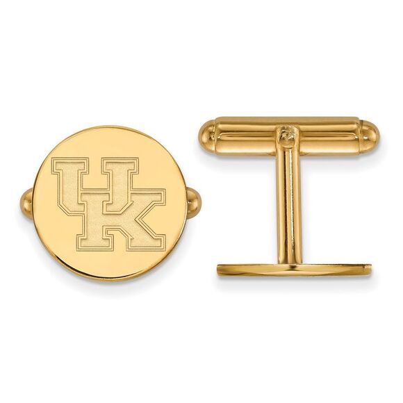 14k Gold Plated Silver Univ. of Kentucky Cuff Links